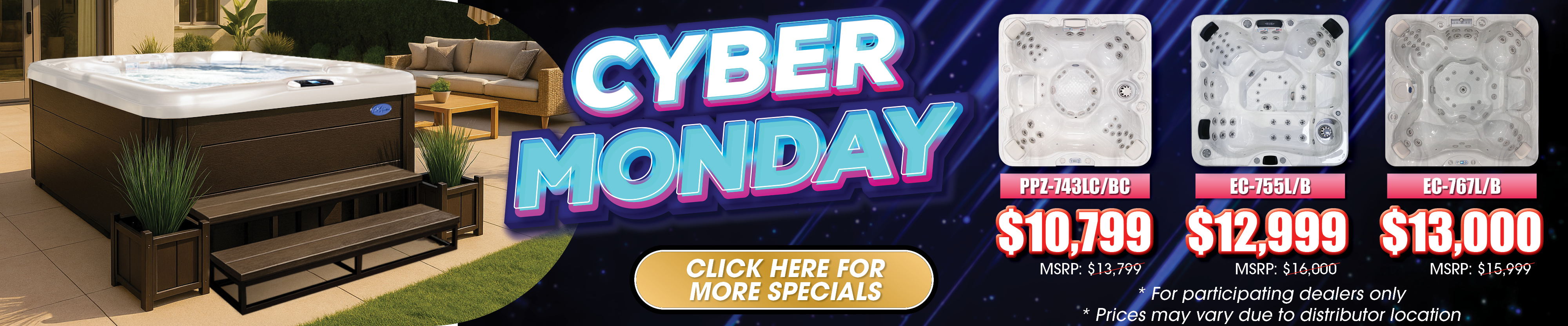 Calspas hot tub being used in a family setting - Akron